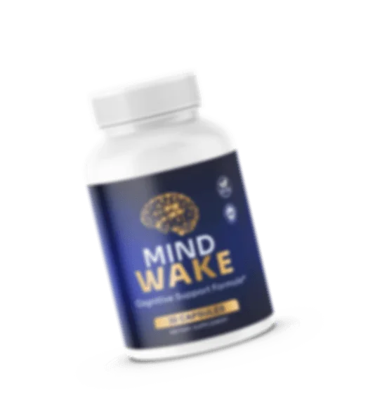 MindWake cognitive support capsule bottle, front view